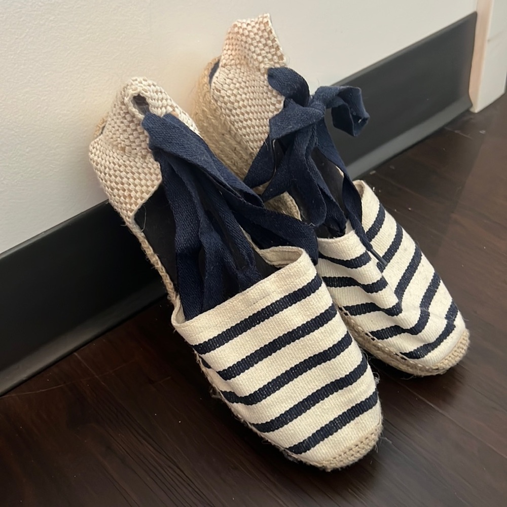 Navy stripped wedges